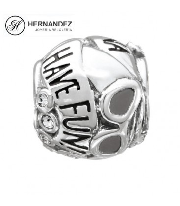 Charm Chamilia Girls Just Wanna Have Fun Swarovski Plata de Ley 925 mls