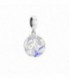 Charm Chamilia Tanzanite Cristal Swarovski Plata de Ley 925 mls Ref:4010-0448