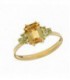 Sortija Peridoto Citrino Natural Oro de Ley 18 kts Ref : SO-26-8122-CI-S