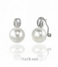 Pendientes Perlas plata de Ley 925 mls Ref : PE-0325