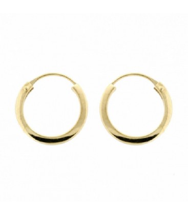 Argollas de Bebe 11,5mm de Oro 18 kts Ref : AR-14603P6