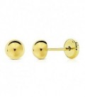 Pendientes de Bebe 6,0mm Oro de Ley 18 kts Ref : PE-90001-M/B