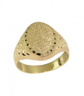 Sello Oval Oro Ley 18 kts Ref : SE-3090