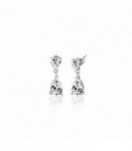 Pendientes Lagrimas Corazon Plata Rodiado 925 mls Ref : DS6090.00