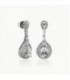 Pendientes Brilliant Cut Plata de Ley Rodiado 925 mls Ref : PE-BPE26