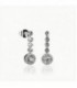 Pendientes Brilliant Cut Plata de Ley Rodiado 925 mls Ref : PE-BPE21