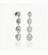 Pendientes Brilliant Cut Plata de Ley Rodiado 925 mls Ref : PE-BPE24