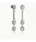 Pendientes Brilliant Cut Plata de Ley Rodiado 925 mls Ref : PE-BPE23