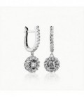 Pendientes Brilliant Cut Plata de Ley Rodiado 925 mls Ref : PE-BPE11