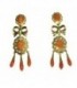 Pendientes Coral Fino Oro de Ley 18 kts Ref: PE-MP99546