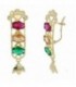 Pendientes Semaforos Oro Ley 18 kts Ref: PE-8562