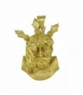 Cabeza Cristo Relieve 52x32 mm Oro de Ley 18 kts Ref: CR-PCC-61