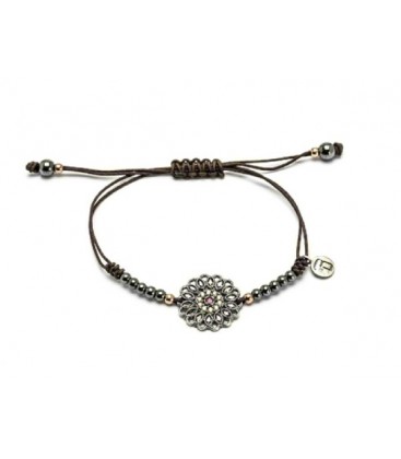 Pulsera Granate Plata de Ley 925 mls Ref: MA-499